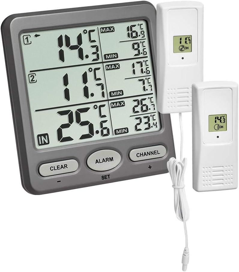 Цифровий термометр із 2 датчиками TFA Trio (Black)