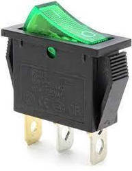 KCD3-102N перемикач клавішний 16A 250V 3pin з підсвіткою