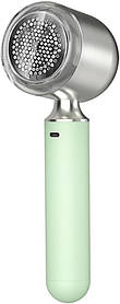 Машинка для стрижки катишків RIAS Lint Remover акумуляторна USB Green (3_05712)