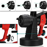 Акумуляторний фарборозпилювач Cordless Paint Spray Gun 0.8L 400W Red (3_05716), фото 6