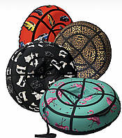 Тюбінг (ваташка) 100 см, з камерою та ручками, надувні санки дитячі, підліткові, крижана пВХ