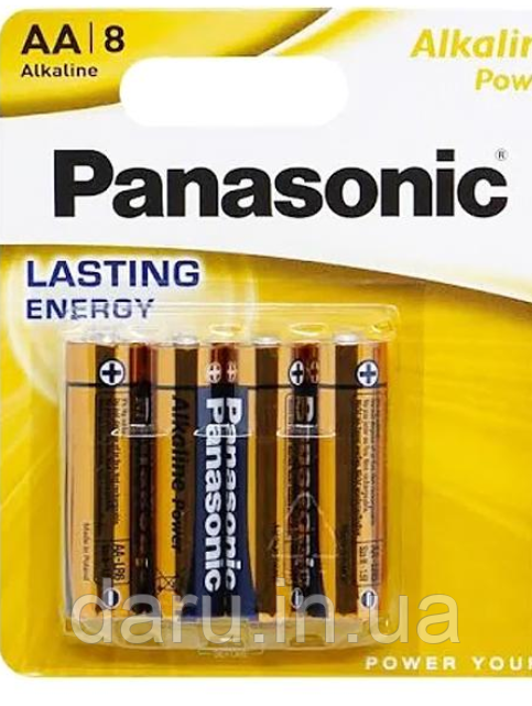 Батарейка Panasonic LR6, AA, Alkaline, блістер 4 штуки