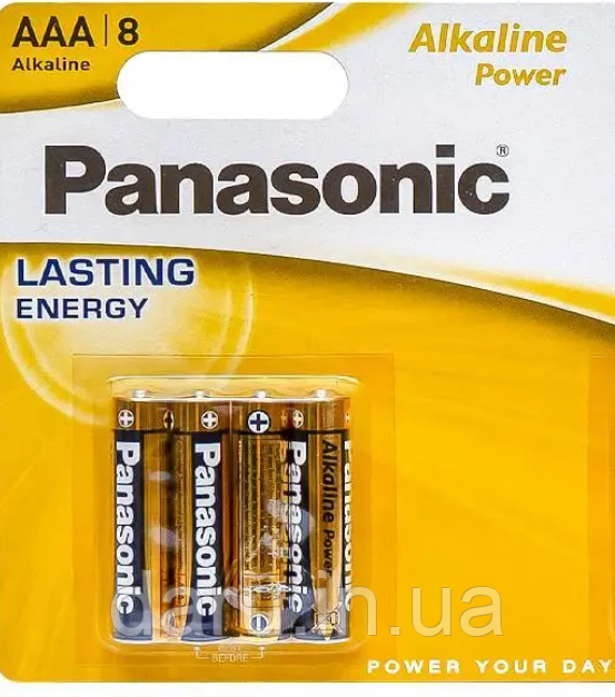 Батарейка Panasonic LR03, AAA, Alkaline, блістер 4 штуки
