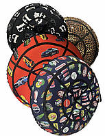 Тюбінг (ваташка) 120 см, з камерою та ручками, надувні санки дитячі, підліткові, крижана пВХ