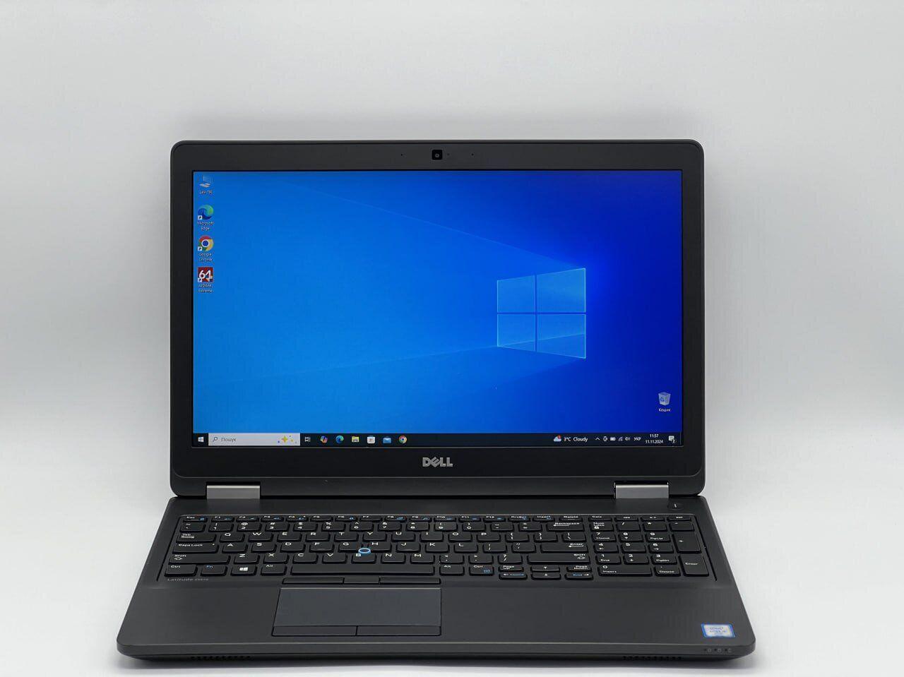Б/в Ноутбук Dell Latitude E5570 15.6" 1920x1080| Core i5-6300U| 16 GB RAM| 480 GB SSD| HD 520