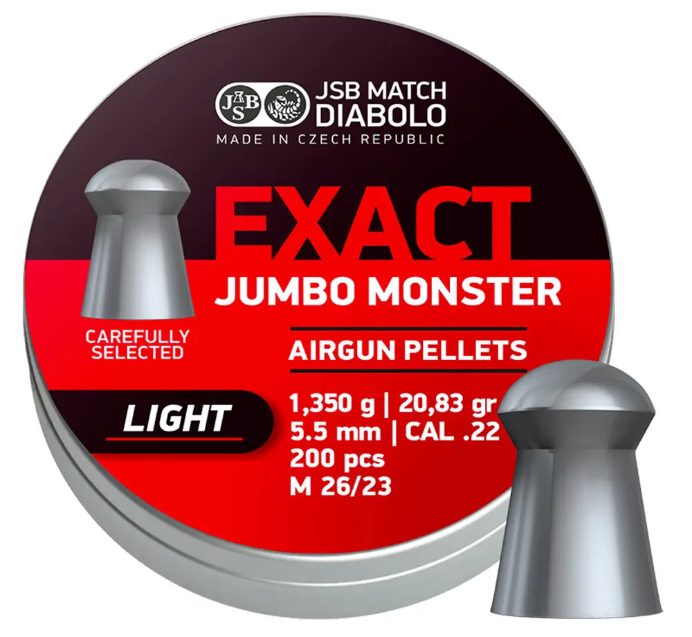 Кулі JSB Jumbo Monster Light 5.52мм, 1.350 г, 200шт JGR