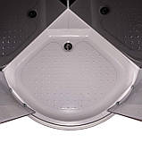 Душовий гідробокс Venta 61 BF 90х90х220 чорна душова кабіна Vivia низький піддон розсувні двері, фото 3