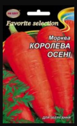 Насіння Морква пізньостигла сорт Королева Осені 20 г НК Еліт