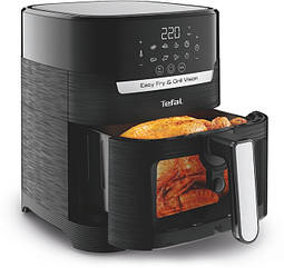 Мультипіч Tefal Easy Fry&Grill Vision Window 1550Вт, чаша-4.2л, сенсорне керув., 10 програм, з віконцем,