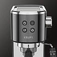Кавоварка Krups ріжкова Virtuoso + 1л, мелена, ручний капучинатор, 15 бар, чорний (XP444G10) (код 146028), фото 4