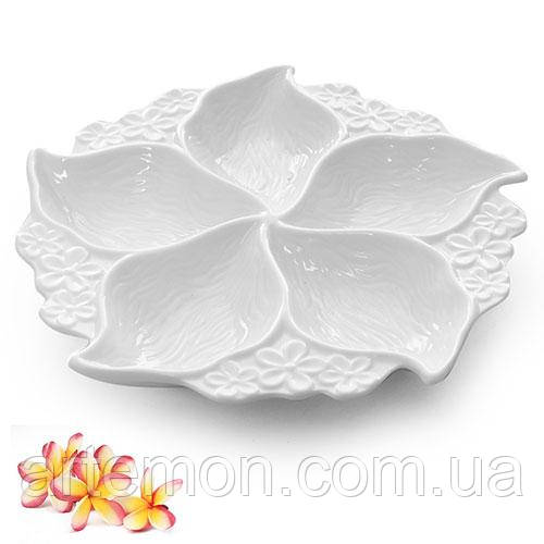 Менажниця порцеляна 12"(30,5см) Stenson (MC2615-12) [Склад зберігання: Одеса №3]