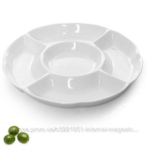 Мінажниця порцеляна Stenson MC2645-10 (24.5*24.5*2.5 см) [Склад зберігання: Одеса №3]