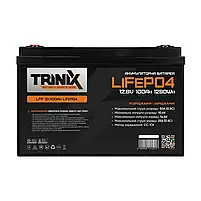 Акумуляторна батарея літій-залізо-фосфатна 12В 100А*год Trinix LFP 12V100Ah LiFePO4 (44-00001), фото 2
