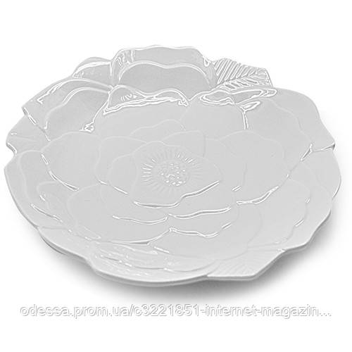 Блюдце фарфор "Роза " 9" (23см) Stenson (MC3272-9) [Склад зберігання: Одеса №3]