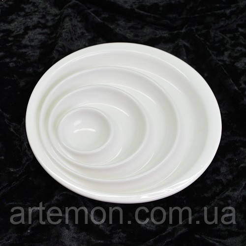Менажниця порцеляна "Streaks" 8"(20.5см) Stenson (MC4279-8) [Склад зберігання: Одеса №3]