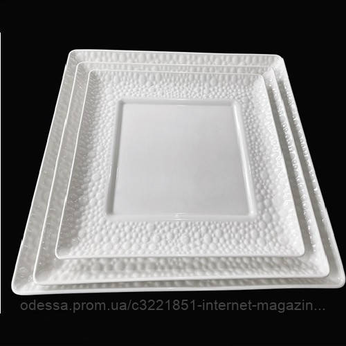 Блюдо порцеляна "Pimples" 12" (30.5см) Stenson (MC4864-12) [Склад зберігання: Одеса №3]