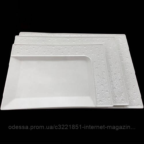 Блюдо порцеляна "Angle" 16" (41см) Stenson (MC4861-16) [Склад зберігання: Одеса №3]