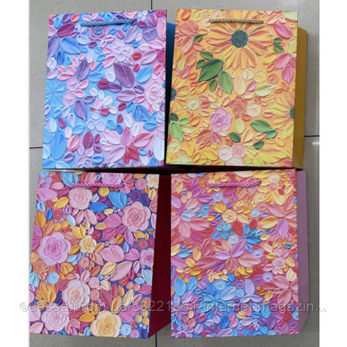 Пакет подарунковий паперовий L "Paint" 30*41.5*12см Stenson WW02756-L [Склад зберігання: Одеса №3]