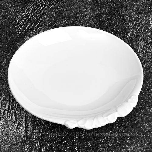 Блюдо порцеляна "Edge" 7"(18см) Stenson MC4874-7 [Склад зберігання: Одеса №3]