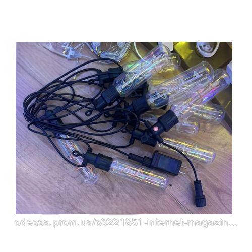Гірлянда світлодіодна зовнішня "Лампочки спіраль" 5м 10led Stenson M50062-С [Склад зберігання: Одеса №3]