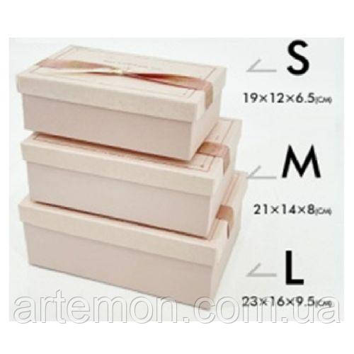 Коробка подарункова "Minimalism" 3шт/наб 23*16*10/21*14*8/19*12*7см Stenson R33294P [Склад зберігання: Одеса №3]