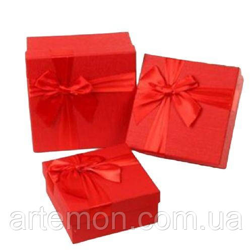 Коробка подарункова "Luxury" 3шт/наб 19*19*10/17*17*8/15*15*7см Stenson R33304R [Склад зберігання: Одеса №3]