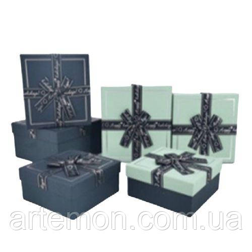 Коробка подарункова "Happines" 3шт/наб 19*19*10/17*17*8/15*15*7см Stenson R33323G [Склад зберігання: Одеса №3]