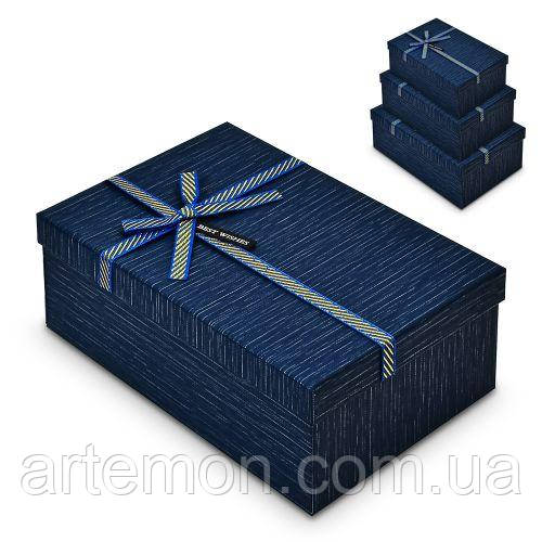 Коробка подарункова "Elegance" 3шт/наб 23*16*10/21*14*8/19*12*7см Stenson R33263B [Склад зберігання: Одеса №3]