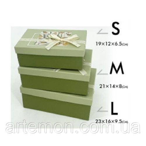 Коробка подарункова "Colorful" 3шт/наб 23*16*10/21*14*8/19*12*7см Stenson R33286G [Склад зберігання: Одеса №3]