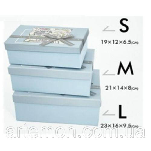 Коробка подарункова "Colorful" 3шт/наб 23*16*10/21*14*8/19*12*7см Stenson R33286B [Склад зберігання: Одеса №3]