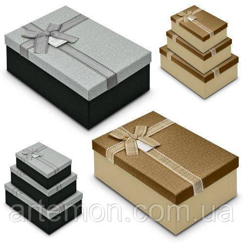 Коробка подарункова "Best wishes" 3шт/наб 23*16*10/21*14*8/19*12*7см Stenson R33275G [Склад зберігання: Одеса №3]