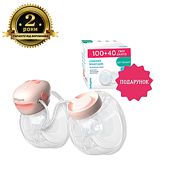 Набір акційний подвійний акумуляторний молоковідсмоктувач "TWINNY" та Вкладки лактаційні "COMFORT"