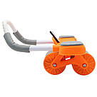 Тренажер-ролик для м'язів преса з таймером, 2 колеса, 2022 / Автоматичний тренажер колесо / Колесо для преса, фото 3