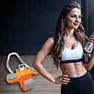 Тренажер-ролик для м'язів преса з таймером, 2 колеса, 2022 / Автоматичний тренажер колесо / Колесо для преса, фото 5