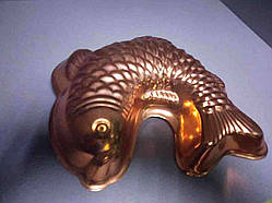 Б/У Мідна форма для випікання "Рибка"