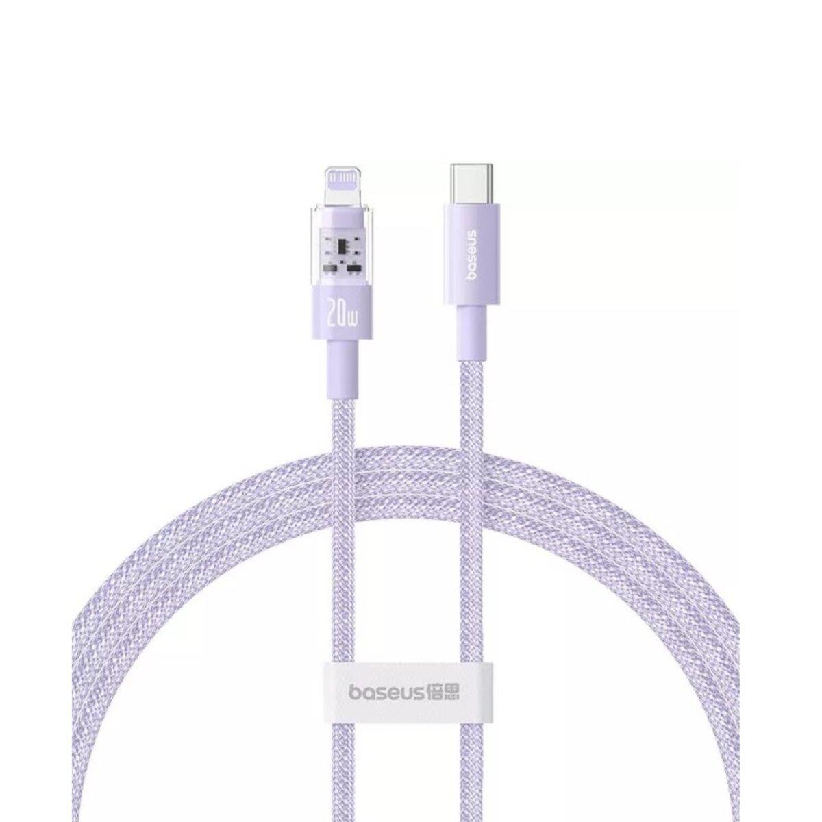 Кабель Baseus Gem Fast-Charging Data Cable USB-C to iP 20W 1m Nebula Purple, фото 1