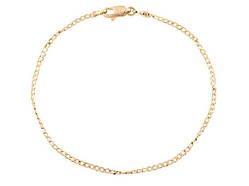 Браслет Позолота 18K Ланцюжок плетіння Панцирне перекручене довжина 20см х 2мм (197037) ТМ XUPING