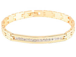 Браслет Позолота 18K «Доріжка цирконію» довжина 18см х 6мм (253312) ТМ XUPING