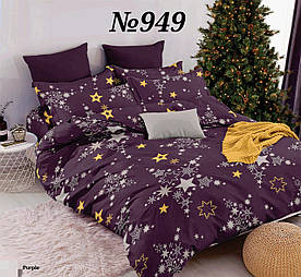 Пакистанська бязь GOLD ЛЮКС, новорічні зірочки, Різдво, Новий рік