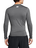 Лонгслів UA HG Armour Comp LS сірий Чол SM, фото 4