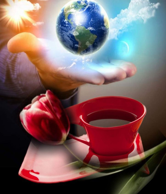 Алмазна мозаїка на підрамнику картина стразами 40х50 см DIY Світ на долоні (SGLE 77316 - C)