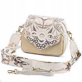 Шкіряна сумка-месенджер зі змінними клапанами - EGO EGO05