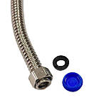 Шланг гофрований, гнучкий (нержавіюча сталь), різьблення 1/2 (мама) 0,6м., фото 6