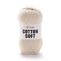 Yarnart COTTON SOFT (Котон Софт) № 05 світлий беж (Пряжа бавовна з акрилом, нитки для в'язання)