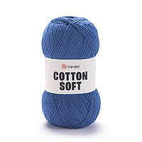 Yarnart COTTON SOFT (Котон Софт) № 17 синій джинс (Пряжа бавовна з акрилом, нитки для в'язання)