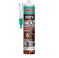 Герметик для печей та камінів Akfix 1500 Heat Fighter термостійкий 280мл