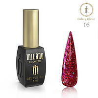 Milano Гель-лак Galaxy Glitter з глітером для нігтів № 05, 8 мл