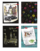 Блокнот А6 50 арк клейове кріп мат лам чорно-білий блок асорті