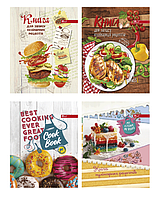 Книга для кулинарних рецептів В6 128 арк тв палітурка з роздільниками асорті