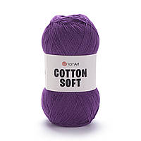 Yarnart COTTON SOFT (Котон Софт) № 50 фіолетовий (Пряжа бавовна з акрилом, нитки для в'язання)